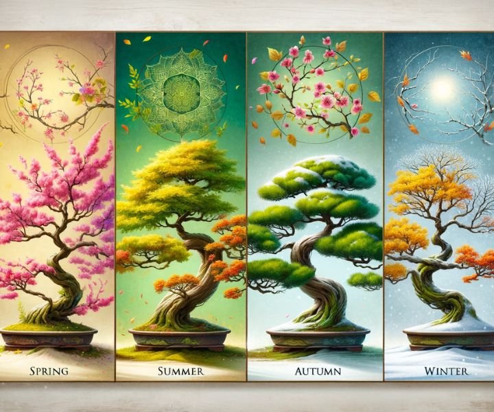 Bonsai durante as Estacoes