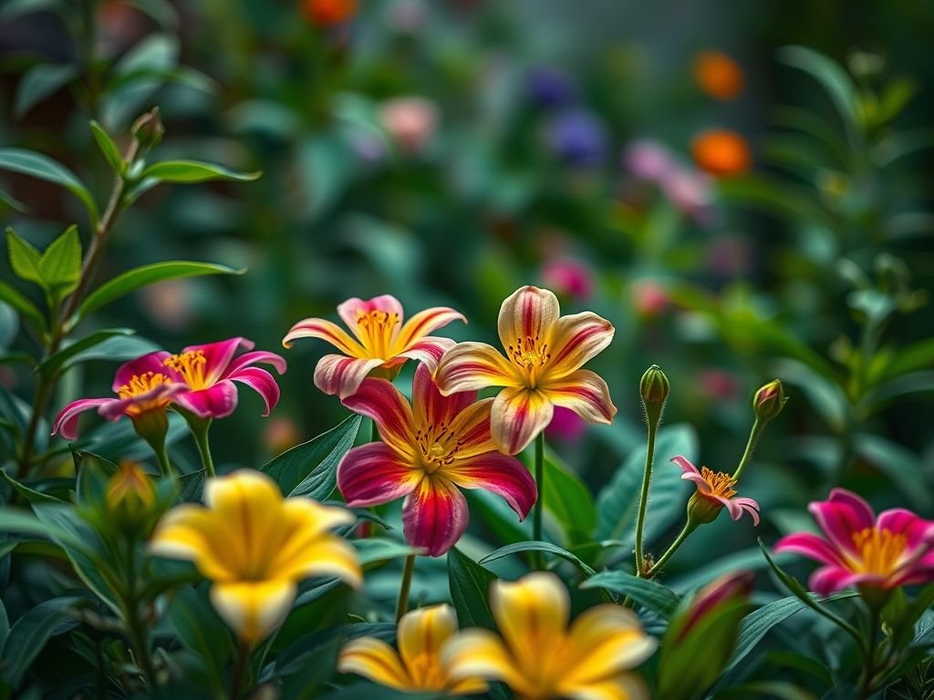 Flores de Cores Vibrantes