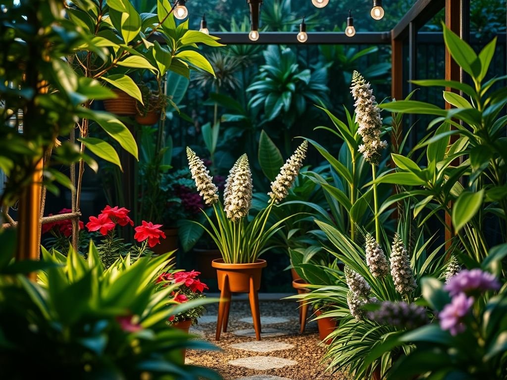 Iluminação para orquídeas